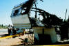 Trailer gutted by Meth lab explosion & fire